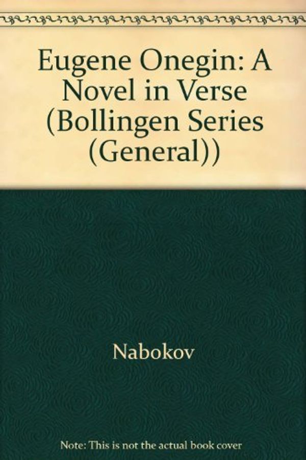 Cover Art for 9780691097442, Eugene Onegin by Aleksandr Sergeevich Pushkin