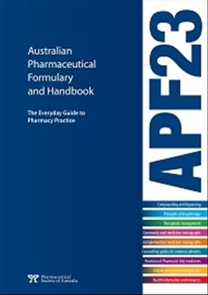 Cover Art for 9780987455048, Australian Pharmaceutical Formulary and Handbook by Sansom Lloyd