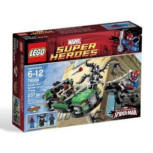 Cover Art for 5702014972698, Spider-Man: Spider-Cycle Chase Set 76004 by Lego