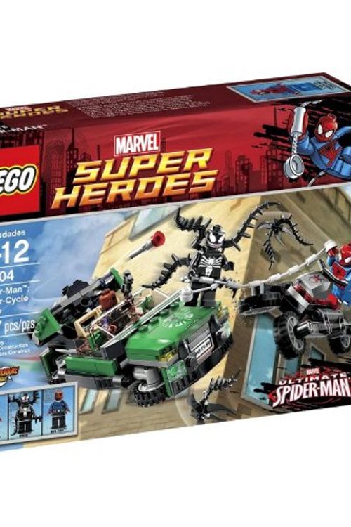 Cover Art for 5702014972698, Spider-Man: Spider-Cycle Chase Set 76004 by Lego