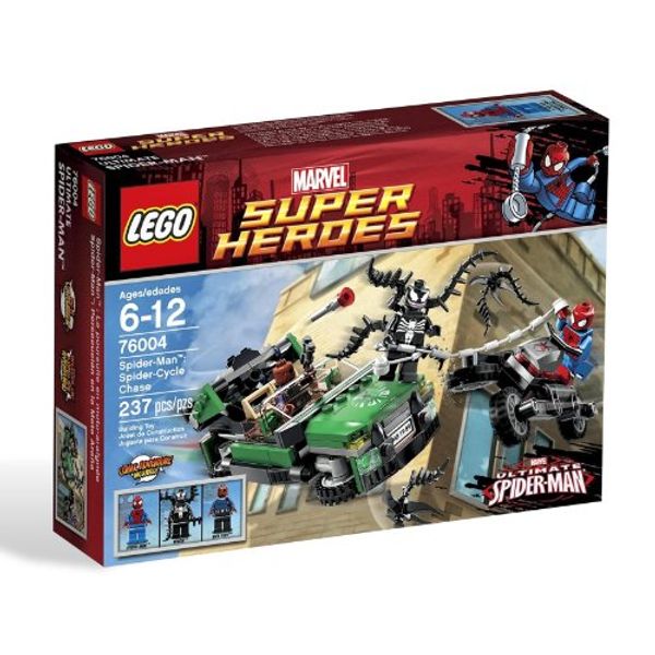 Cover Art for 5702014972698, Spider-Man: Spider-Cycle Chase Set 76004 by Lego