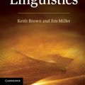 Cover Art for B00JXIIHF0, The Cambridge Dictionary of Linguistics by Keith Brown