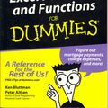 Cover Art for 9780764575563, Excel Formulas and Functions for Dummies by Ken Bluttman, Peter G. Aitken