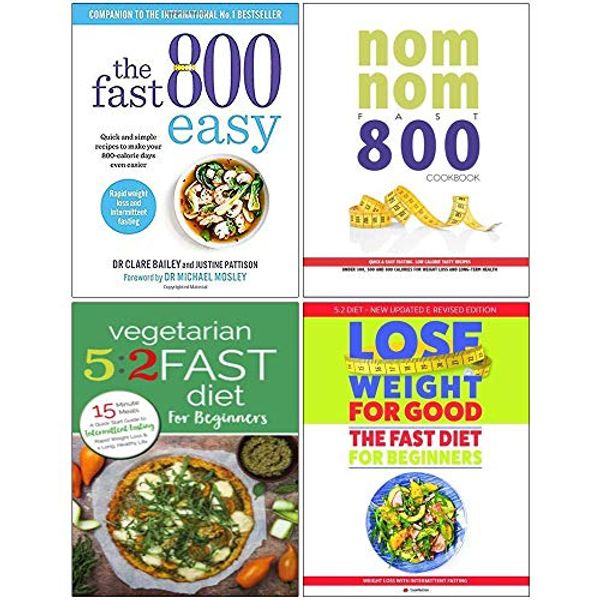 Cover Art for 9789124089993, The Fast 800 Easy, Nom Nom Fast 800 Cookbook, Vegetarian 5:2 Fast Diet for Beginners, Fast Diet For Beginners 4 Books Collection Set by Justine Pattison Dr Claire Bailey, Iota