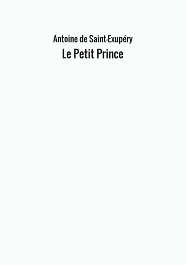 Cover Art for 9788826433455, Le Petit Prince by Antoine De