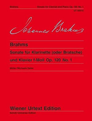 Cover Art for 9783850550147, Clarinet Sonata Op 120 No 1 F Minor Op 1 (Wiener Urtext) by Johannes Brahms