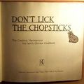 Cover Art for 9780870112010, Don't Lick the Chopsticks by Chih  Nancy Ma