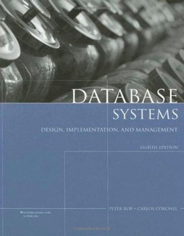 Cover Art for 9781423902010, Database Systems by Carlos Coronel