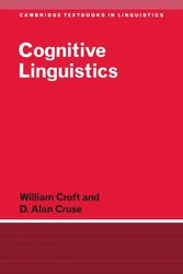 Cover Art for 9780521667708, Cognitive Linguistics by William Croft