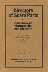 Cover Art for 9781438244143, Directory of Spare Parts for Harley Davidson Motorcycles and Sidecars by Ross Bolton