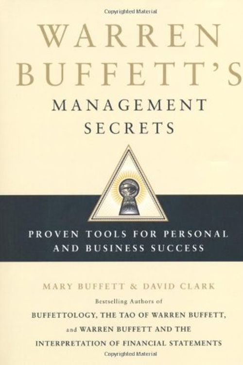 Cover Art for 9781847376923, Warren Buffett's Management Secrets by Mary Buffett, David Clark