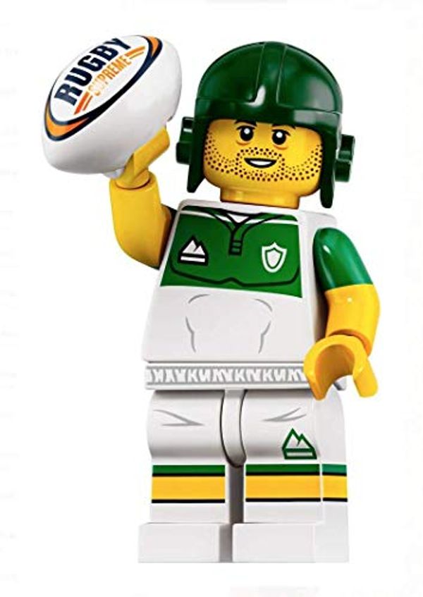 Cover Art for B07X1N9LWB, LEGO Minifigures Series 19 Rugby Player Minifigure with Ball 71025 (Bagged) by Unknown