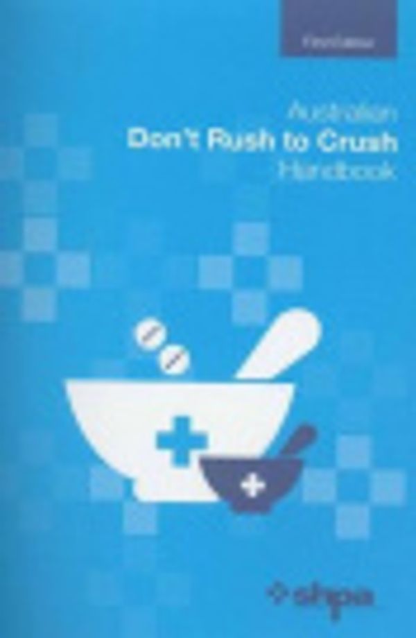 Cover Art for 9780987110336, Australian Don't Rush to Crush Handbook by Nicolette Burridge