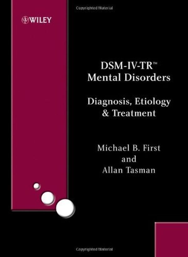Cover Art for 9780470860892, DSM-IV-TR Mental Disorders by Michael B. First