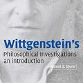 Cover Art for 9780521814423, Wittgenstein's Philosophical Investigations by David G. Stern