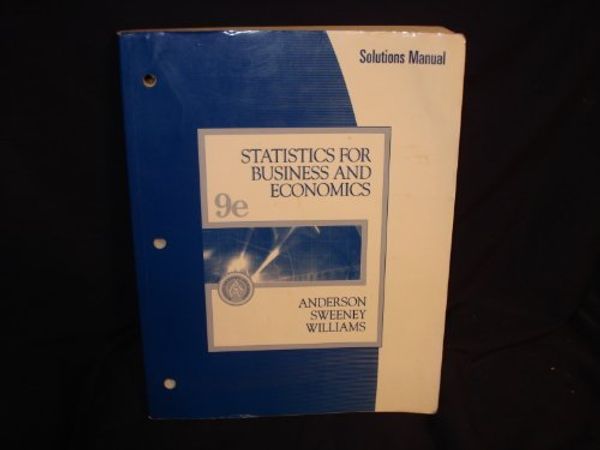 Cover Art for 9780324200850, Statistics for Business and Economics by Dennis J. Sweeney