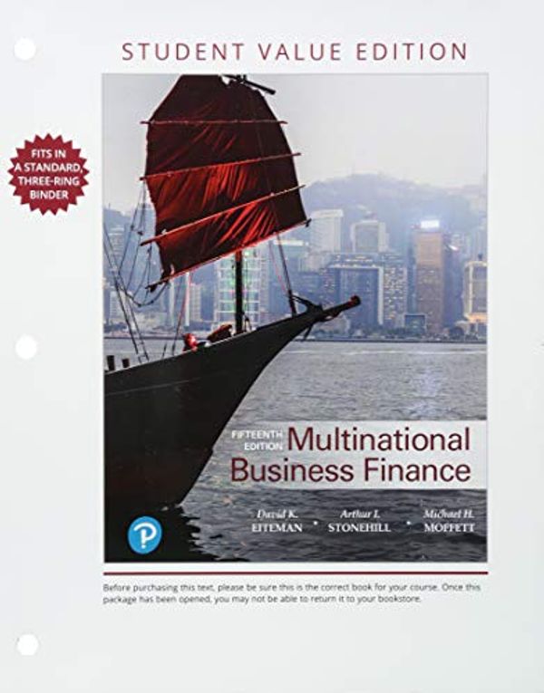 Cover Art for 9780134796635, Multinational Business Finance, Student Value Edition by David K. Eiteman, Arthur I. Stonehill, Michael H. Moffett