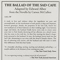 Cover Art for 9780822200925, The Ballad of the Sad Cafe by Carson McCullers