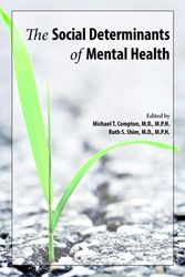 Cover Art for 9781585624775, The Social Determinants of Mental Health by Michael T and Shim Compton
