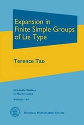 Cover Art for 9781470421960, Expansion in Finite Simple Groups of Lie Type (Graduate Studies in Mathematics) by Terence Tao