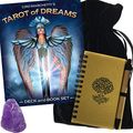 Cover Art for B08HZ94TKY, HUNTGIRL GIFTS Tarot of Dreams. Dream Tarot Deck - A Ciro Marchetti Tarot Deck Set. with Black Tarot Bag, Rough Amethyst, and Journal by Unknown