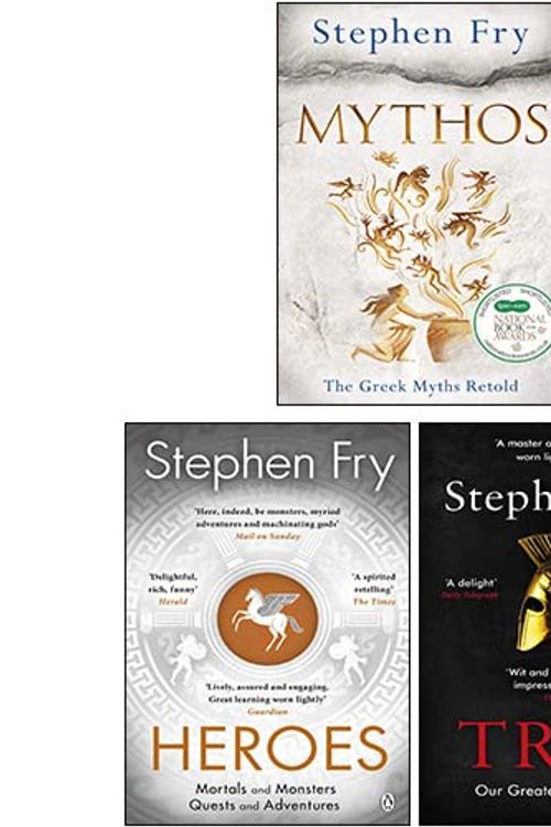 Cover Art for 9789124231682, Stephen Fry Greek Myths Series 3 Books Collection Set (Troy, Heroes, Mythos) by Stephen Fry