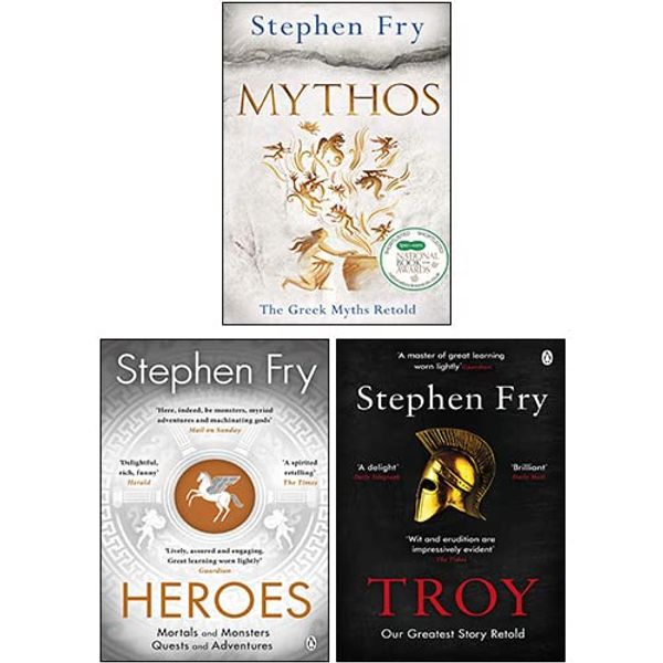 Cover Art for 9789124231682, Stephen Fry Greek Myths Series 3 Books Collection Set (Troy, Heroes, Mythos) by Stephen Fry