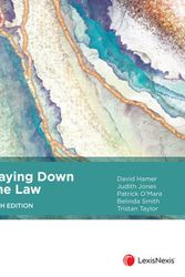 Cover Art for 9780409357585, Laying Down the Law, 12th edition by D Hamer; J Jones; P O'Mara; B Smith; T Taylor
