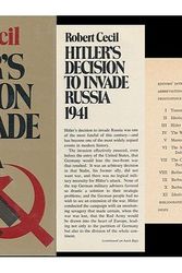 Cover Art for 9780679507154, Hitler's Decision to Invade Russia 1941 by Robert Cecil