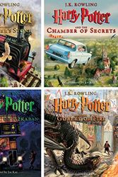 Cover Art for B084B1WF7M, Harry Potter Illustrated Books 1-4 by J.k. Rowling