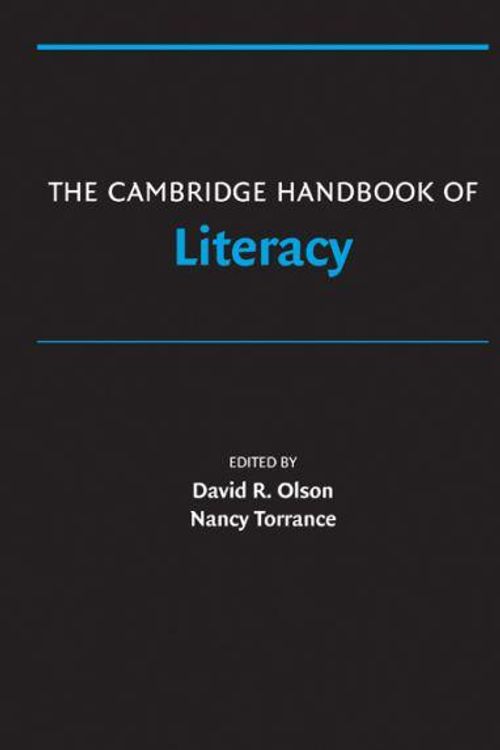 Cover Art for 9780521862202, The Cambridge Handbook of Literacy by David R. Olson, Nancy Torrance