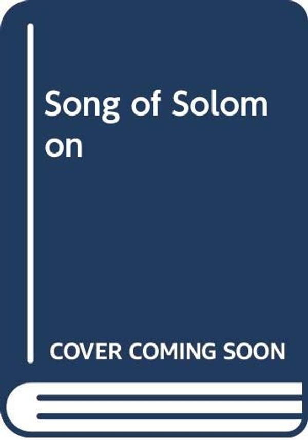 Cover Art for 9780606050920, Song of Solomon by Toni Morrison