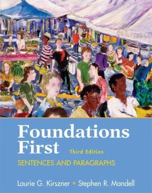 Cover Art for 9780312459956, Foundations First by Laurie G Kirszner