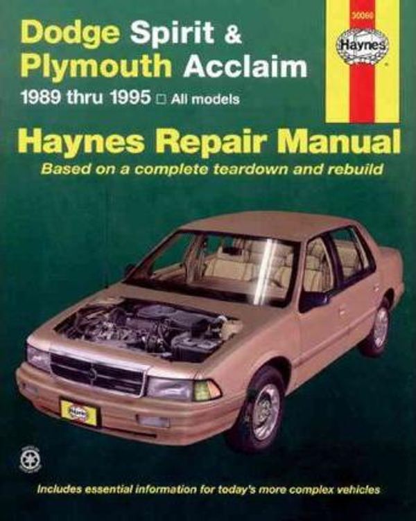 Cover Art for 9781563921414, Dodge Spirit and Plymouth Acclaim (1989-1995) Automotive Repair Manual by Robert Maddox