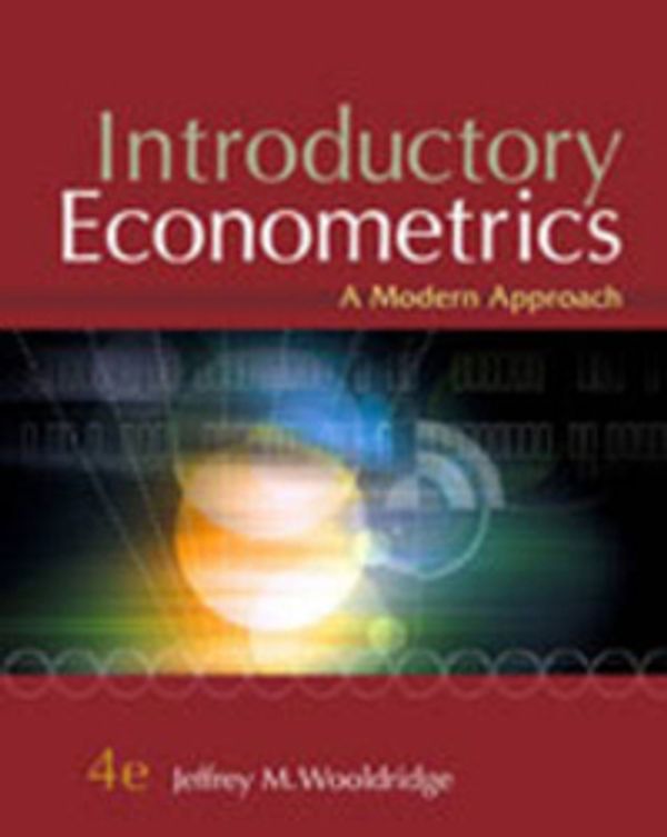 Cover Art for 9780324581621, Introductory Econometrics by Jeffrey Wooldridge