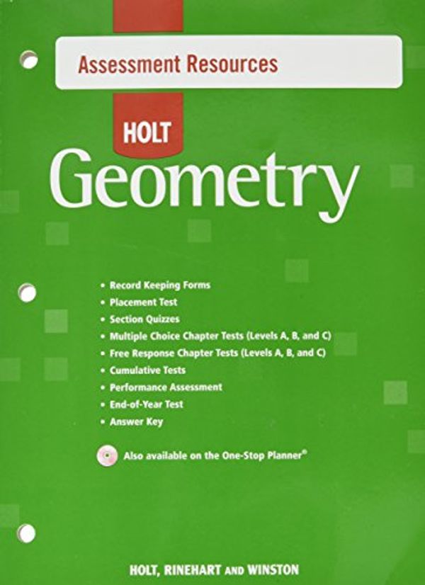 Cover Art for 9780030427480, Holt Geometry 2007: Assessment Resources With Answers by Rinehart Holt