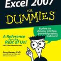 Cover Art for 0000470037377, Excel 2007 For Dummies by Greg Harvey