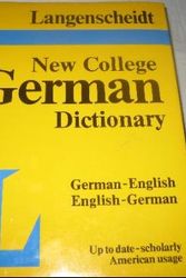 Cover Art for 9780887290183, Langenscheidt's New College German Dictionary German English English German by Langenscheidt Publishers