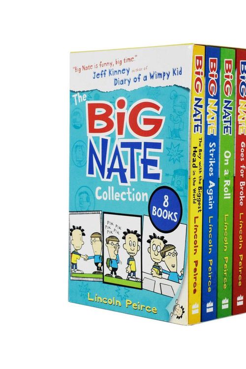 Cover Art for 9780007985739, The Big Nate Collection Series 8 Books Box Set by Lincoln Peirce (Boy with the Biggest Head in the World, Strikes Again, On a Roll, Goes for Broke, Flips Out, In the Zone, Lives it Up & Blasts Off) by Lincoln Peirce