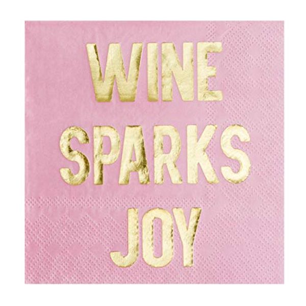 Cover Art for 0812450032230, Jollity & Co Party Supplies | Wine Sparks Joy Cocktail Napkins | Great for Wine Tasting Party, Girls Night in, Marie Kondo Party, and Christmas Party | Paper, 20 Pack by 