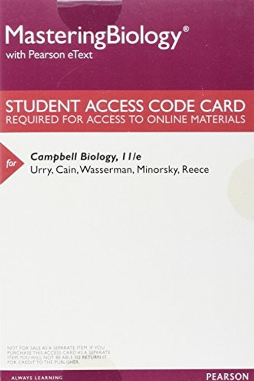 Cover Art for 9780134472942, MasteringBiology with Pearson eText -- ValuePack Access Card -- for Campbell Biology by Lisa A. Urry