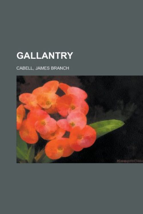 Cover Art for 9781153623889, Gallantry by James Branch Cabell