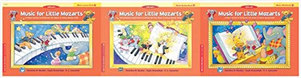 Cover Art for B07QQCRSYJ, Alfred's Music for Little Mozarts Books 1 Set (3 Books) - Lesson Book 1, Workbook 1, Recital Book 1 by Christine H. Barden, Gayle Kowalchyk, E. L. Lancaster