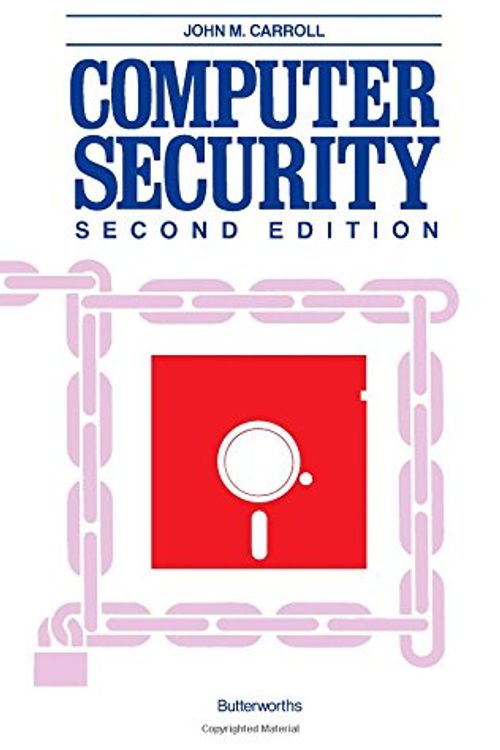 Cover Art for 9780409900323, Computer security by John Millar Carroll
