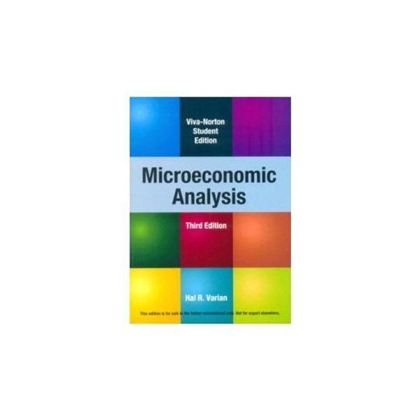 Cover Art for 9788130908632, Microeconomic Analysis by Hal R. Varian