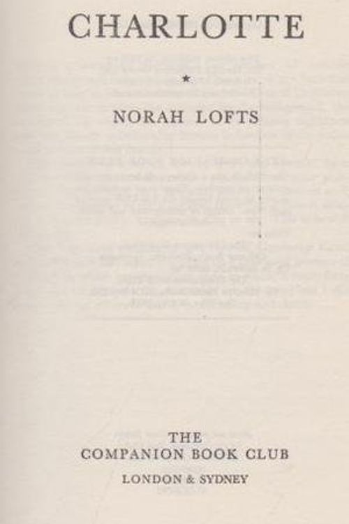 Cover Art for 9780600871620, Charlotte by Norah Lofts