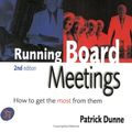 Cover Art for 9780749430146, Running Board Meetings by Patrick Dunne