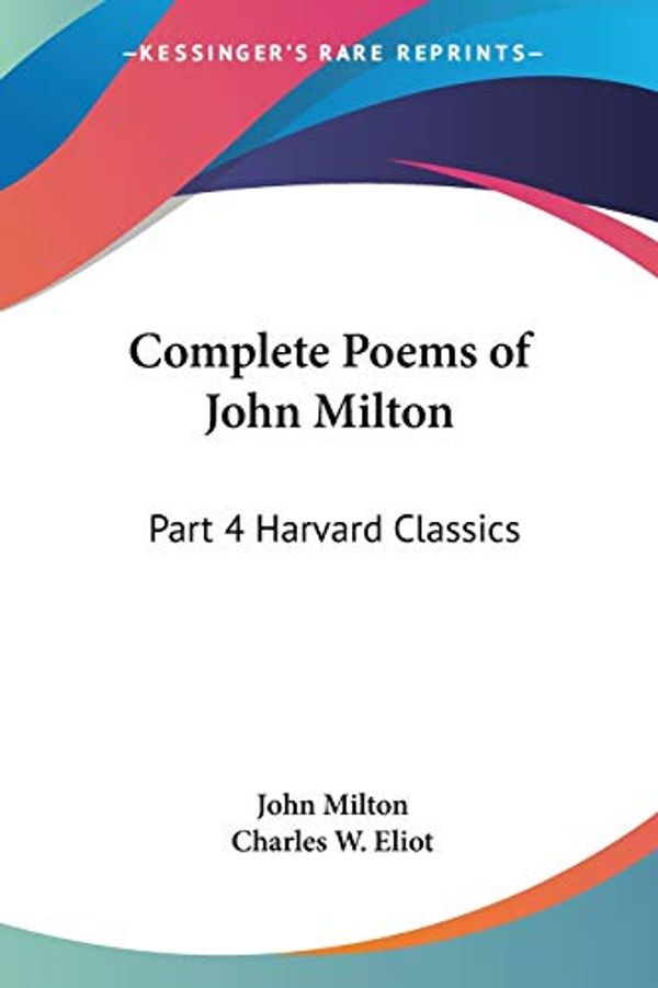 Cover Art for 9780766182110, Complete Poems of John Milton by John Milton