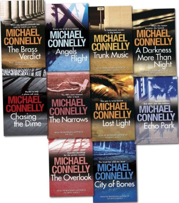 Cover Art for 9781780487250, Michael Connelly Collection Pack 10 Books Set (Michael Connelly) (A Darkness More Than Night, Trunk Music, Chasing the Dime, Lost Light, City of Bones, Echo Park, The Brass Verdict, The Narrows, Angels Flight, The Overlook) by Michael Connelly