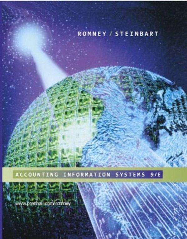 Cover Art for 9780130495419, Accounting Information Systems by Marshall B. Romney